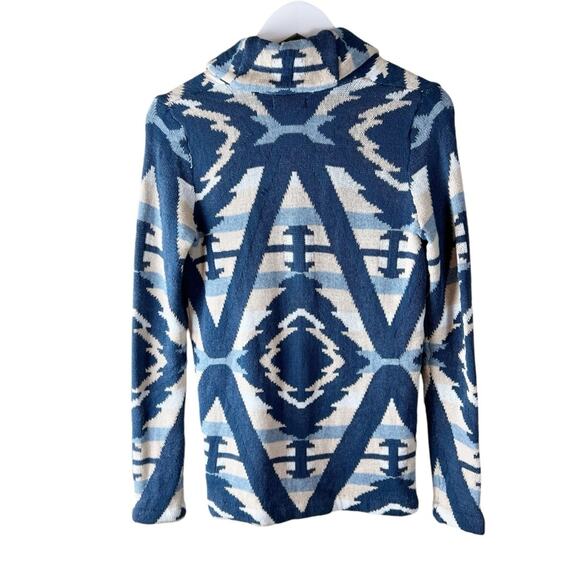 Chaps Ralph Lauren Women’s Aztec Southwest Boho Cardigan Sweater Petite XS - Picture 6 of 6